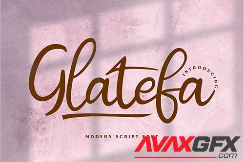 Glatefa | Modern Script Font