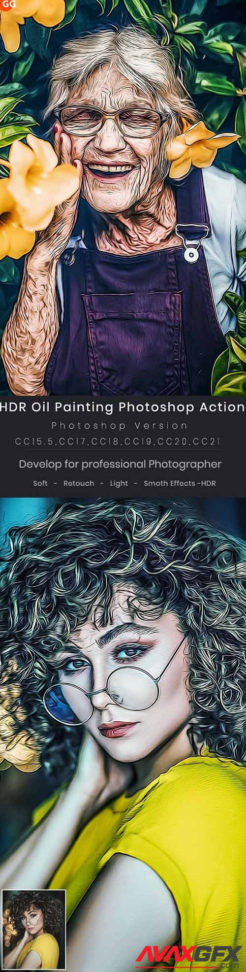 GraphicRiver - HDR Oil Painting Photoshop Action 29314627
