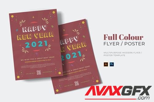 Full Colour New Year Flyer
