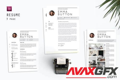 Emma Button Resume Designer