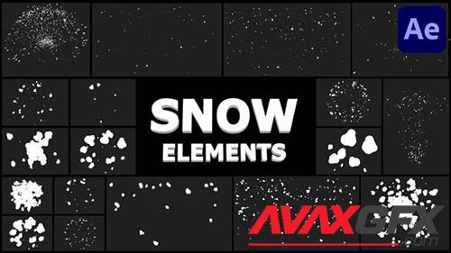 Cartoon Snowflakes Pack | After Effects 29733693