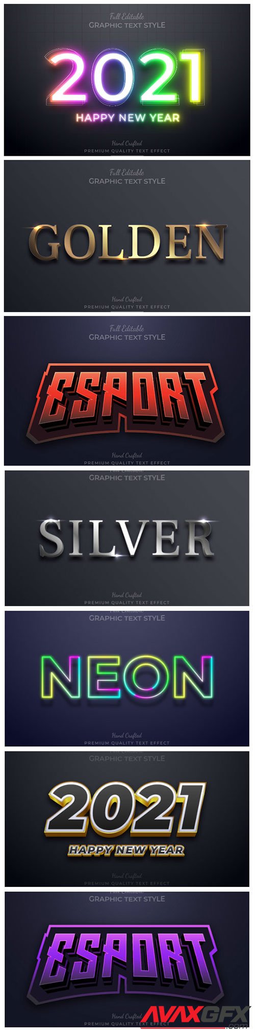 3d editable text style effect vector vol 155