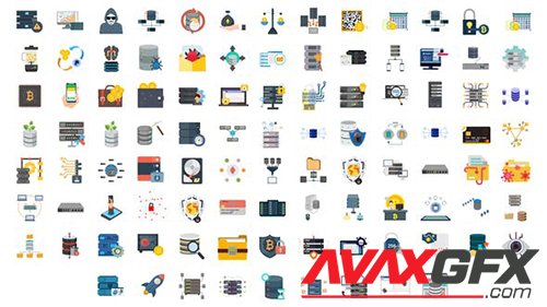 100 Cyber Security & Database Icons 29767048