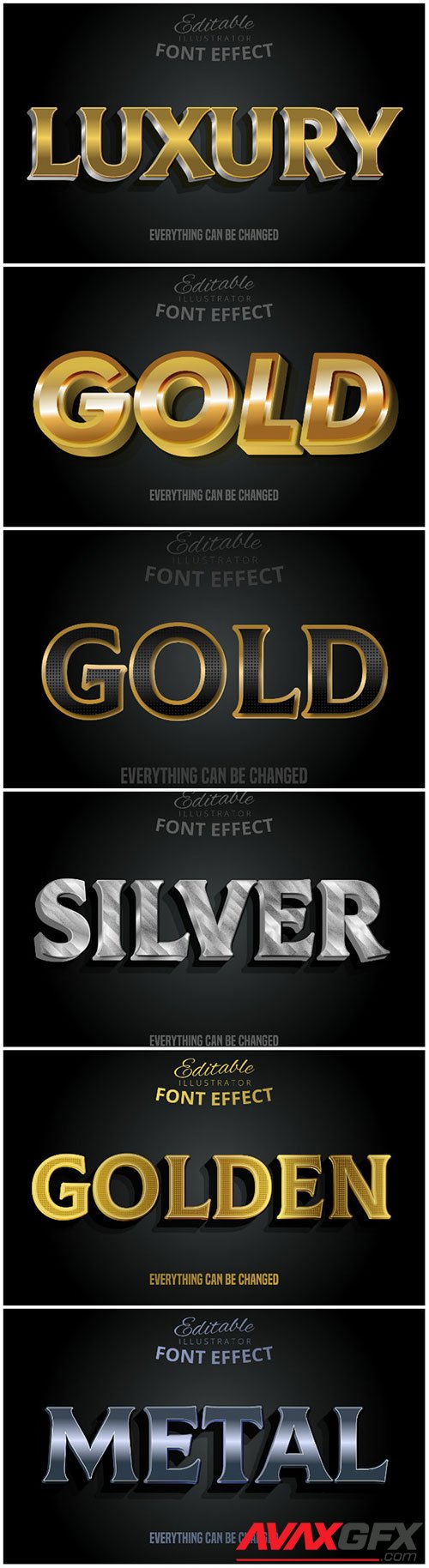 3d editable text style effect vector vol 162