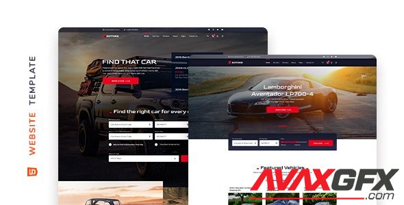 ThemeForest - Rotors v1.0 - Car Rental Website Template - 29744483