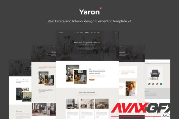 ThemeForest - Yaron v1.0.0 - Real Estate Interior Design Elementor Template kit - 29731298