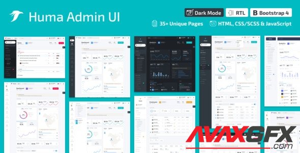 ThemeForest - Huma Admin Dashboard PRO v2.0.0 - Bootstrap 4 Admin Template (Update: 18 December 20) - 25430669