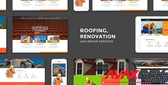 ThemeForest - Roofing v2.6 - Renovation & Repair Service WordPress Theme - 15762386