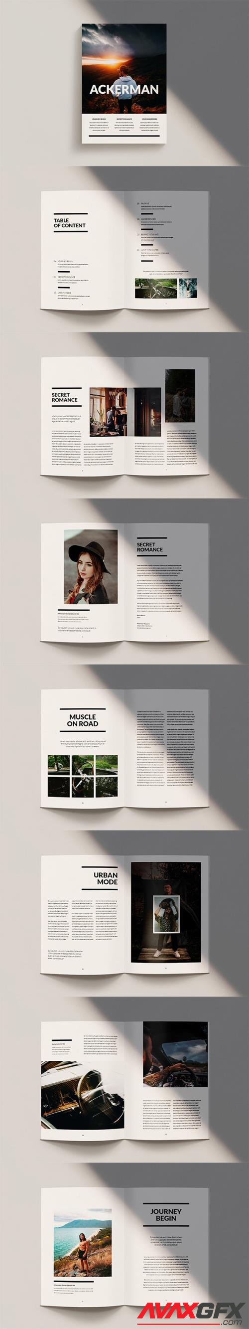 Ackerman - Magazine Template Indesign