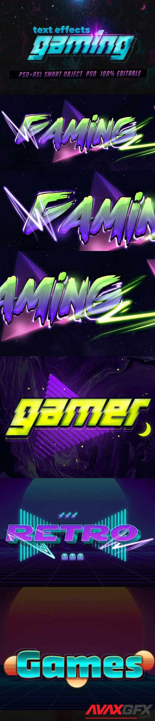GraphicRiver - Gaming Text Effects - Psd & Layer Styles 29727123