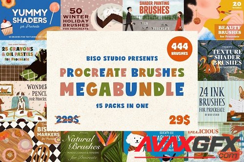 CreativeMarket - Procreate Brushes Megabundle 5177864
