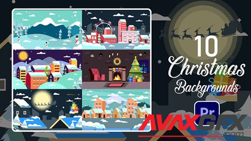 Christmas Backgrounds | Premiere Pro MOGRT 29512504