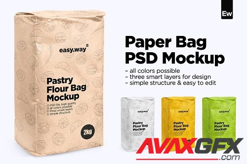 CreativeMarket - Paper Bag PSD Mockup 5583520