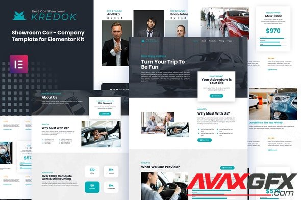 ThemeForest - Kredok v3.0.11 - Car Showroom Elementor Template Kit - 29789743