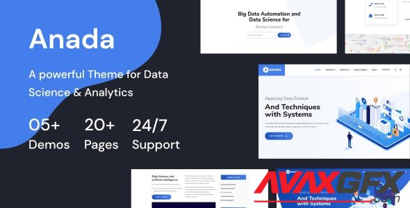 ThemeForest - Anada v1.0 - Data Science & Analytics Saas WordPress Theme - 28914138