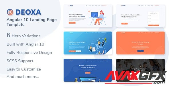 ThemeForest - Deoxa v1.0.0 - Angular 10 Landing Page Template - 29462477