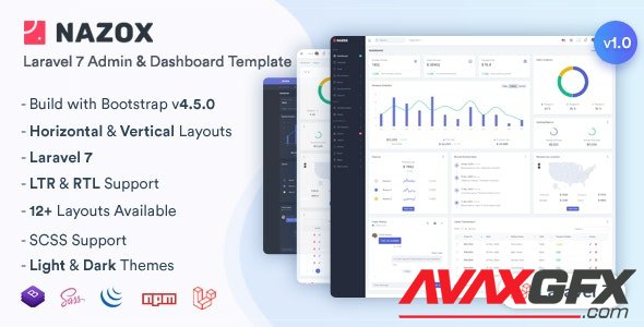 ThemeForest - Nazox v1.0.0 - Laravel Admin & Dashboard Template - 27613062