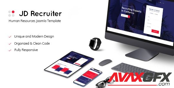 ThemeForest - JD Recruiter v1.1 - HR Consulting & Staffing Agency Joomla Template - 24086109