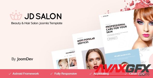 ThemeForest - JD Salon v1.1 - Joomla Template for Beauty, Spa & Hair Salon - 24524906