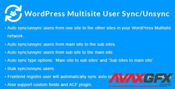 CodeCanyon - WordPress Multisite User Sync/Unsync v1.5.0 - 19660623 - NULLED