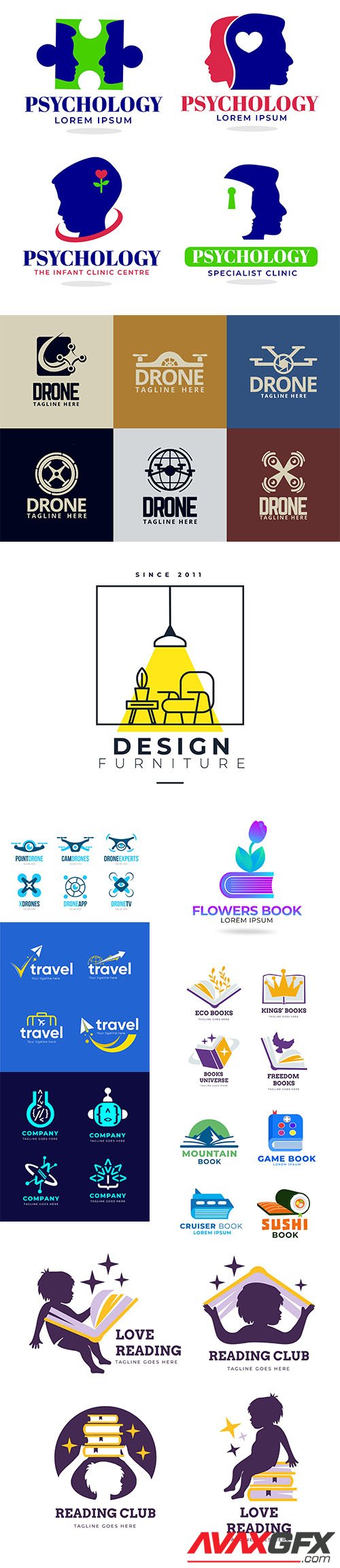 Design logo vector template collection