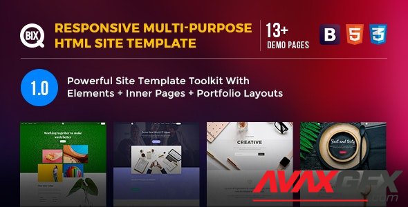 ThemeForest - Qbix v1.0 - Responsive Multi-Purpose HTML Site Template - 23036315