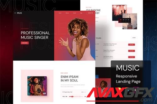 Music Responsive Landing Page