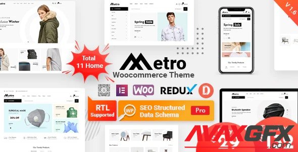 ThemeForest - Metro v1.6.0 - Minimal WooCommerce WordPress Theme - 24204259