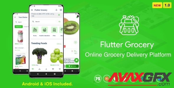 CodeCanyon - Flutter Multi Vendor Grocery ( Convenience Store, Food, Vegetable, Fresh Fruit, eCommerce, Retail ) v1.0 - 29832816