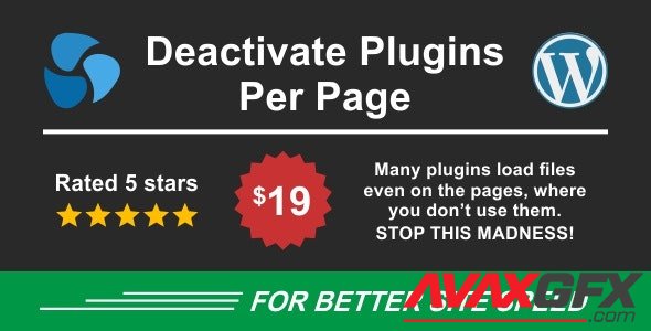 CodeCanyon - Deactivate Plugins Per Page v1.12.0 - Improve WordPress Performance - 23801359