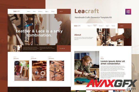 ThemeForest - Leacraft v1.0.0 - Handmade Crafts Elementor Template Kit - 29892627