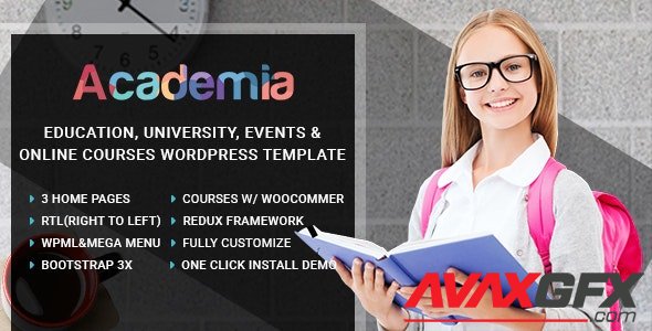 ThemeForest - Academia v3.3 - Education Center WordPress Theme - 14806196