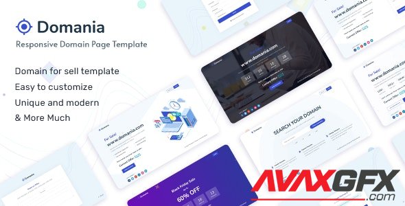 ThemeForest - Domania v1.0 - Responsive Domain Template - 29680990