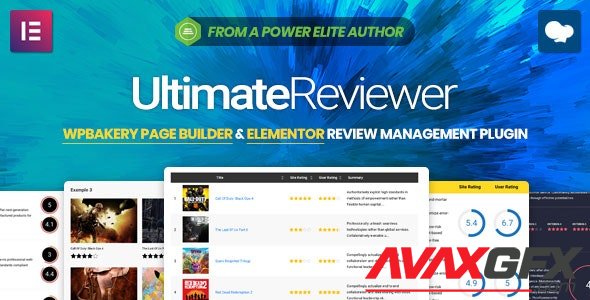 CodeCanyon - Ultimate Reviewer v2.8.1 - Elementor WPBakery Page Builder Addon - 23101267