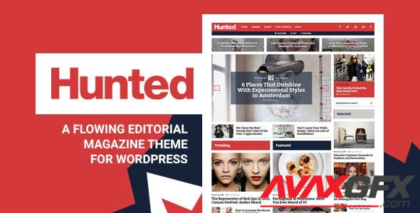 ThemeForest - Hunted v8.0 - A Flowing Editorial Magazine Theme - 16253424