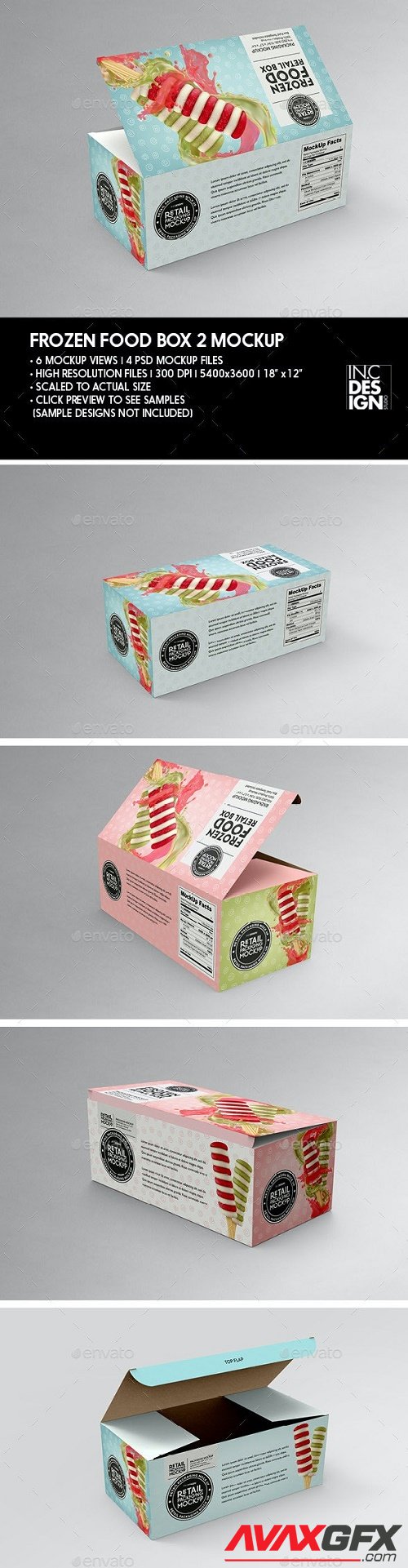 GraphicRiver - Big Frozen Food Box Packaging Mockup 29889156