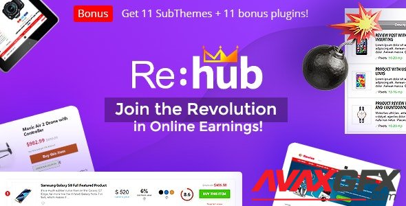 ThemeForest - REHub v13.9.4 - Price Comparison, Multi Vendor Marketplace, Affiliate Marketing, Community Theme - 7646339 - NULLED