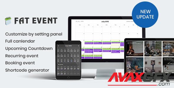 CodeCanyon - FAT Event v4.6 - WordPress Event and Calendar Booking - 22311915