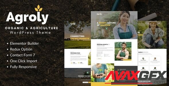 ThemeForest - Agroly v1.0 - Organic & Agriculture Food WordPress Theme (Update: 4 January 21) - 28996955