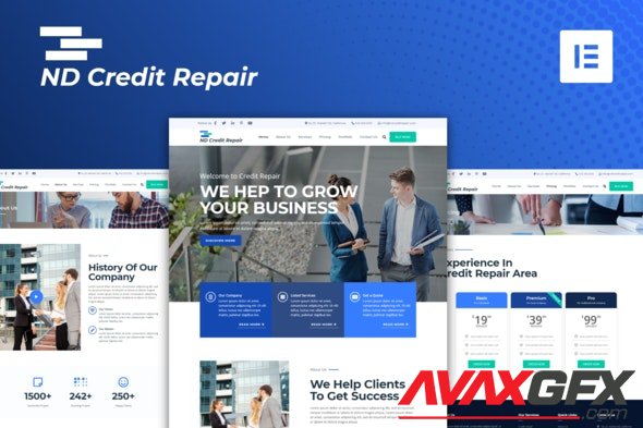 ThemeForest - ND Credit Repair v1.0.0 - Finance Company Elementor Template Kit - 29283585