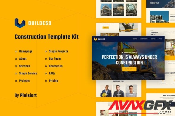 ThemeForest - Buildeso v1.0.2 - Construction Elementor Template Kit - 29903142