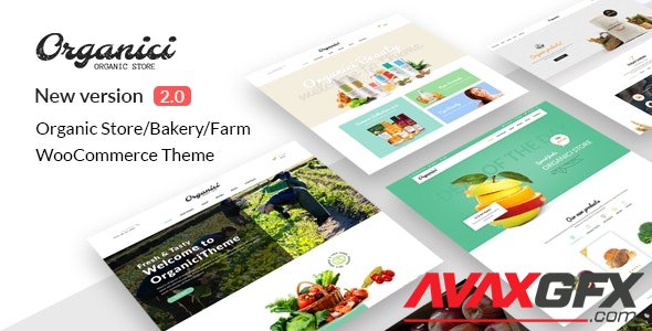 ThemeForest - Organici v2.1.0 - Organic Store & Bakery WooCommerce Theme - 14568176