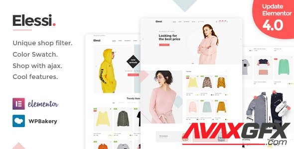 ThemeForest - Elessi v4.1.2.1 - WooCommerce AJAX WordPress Theme - RTL support - 20968615