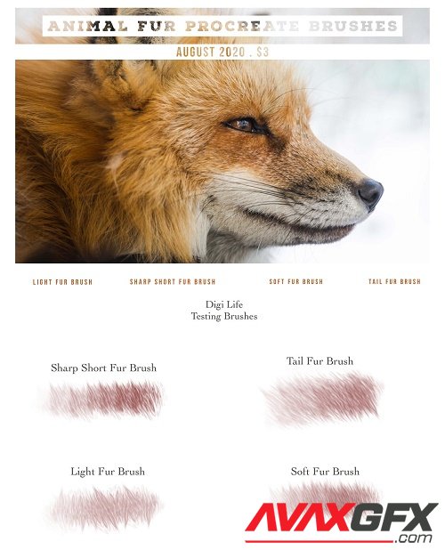 Animal Fur Procreate Brushes - 5322493