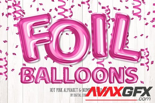 Hot Pink Foil Balloon Alphabet - 5760677