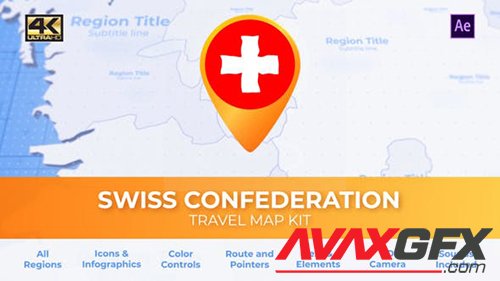 Switzerland Map - Swiss Confederation Travel Map 29973835