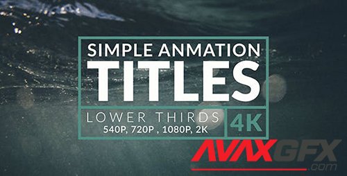 40 Animation Titles & Lower Thirds - 4k 18262377