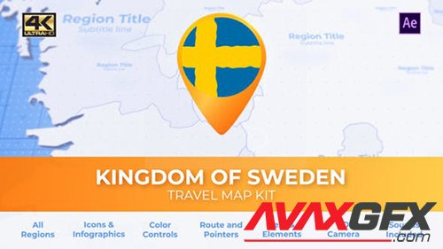 Sweden Map - Kingdom of Sweden Travel Map 29974161