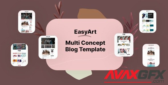 ThemeForest - Easyart v1.0 - Multiconcept Blog HTML Template - 29916835