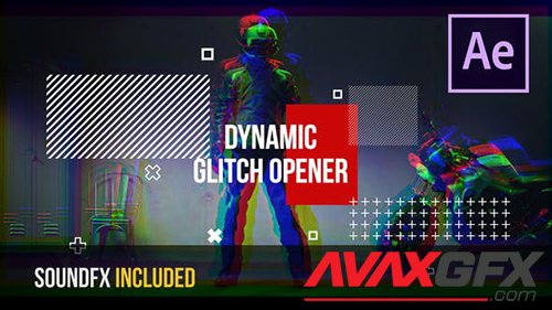 Dynamic Glitch Opener | After Effects 22112427